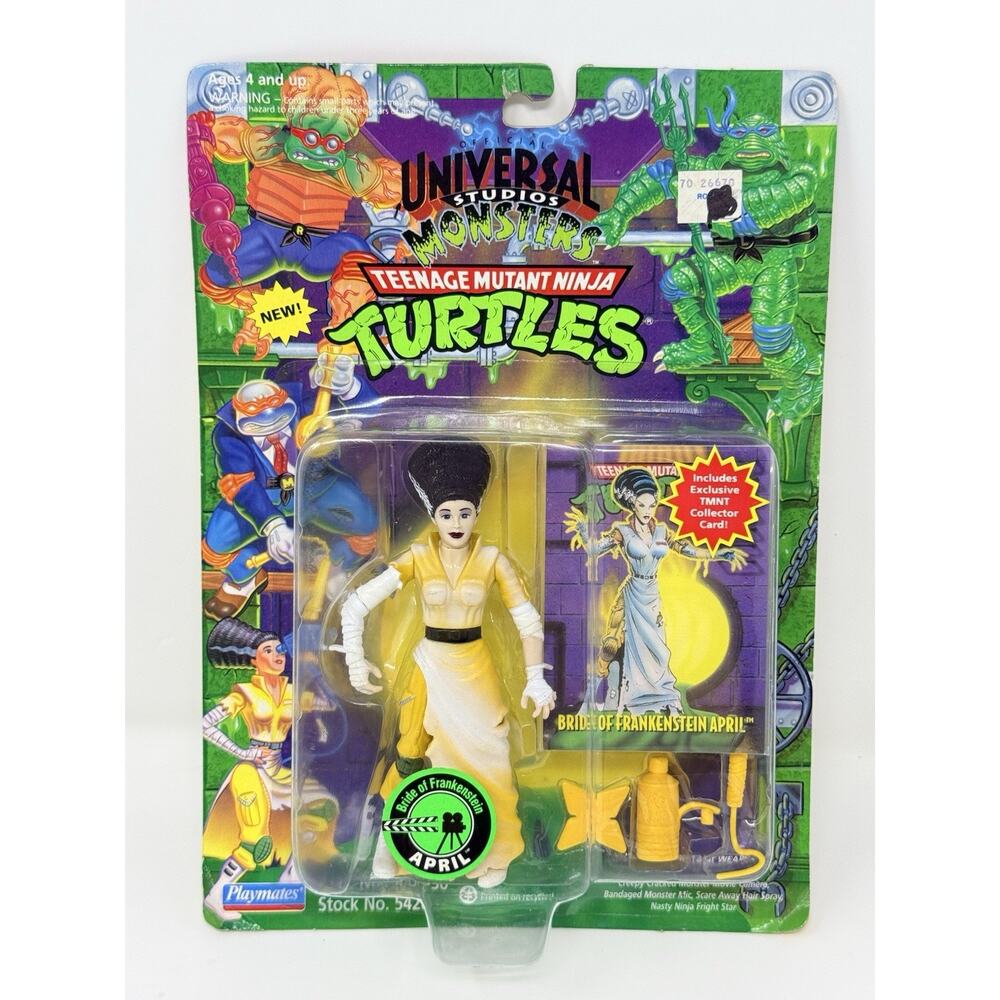 Teenage Mutant Ninja Turtles Bride Frankenstein April 1994 Playmates Carded